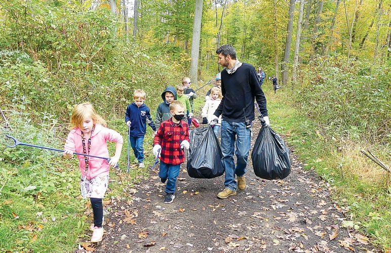 Nurturing by nature Myers Elementary teacher leads first graders in